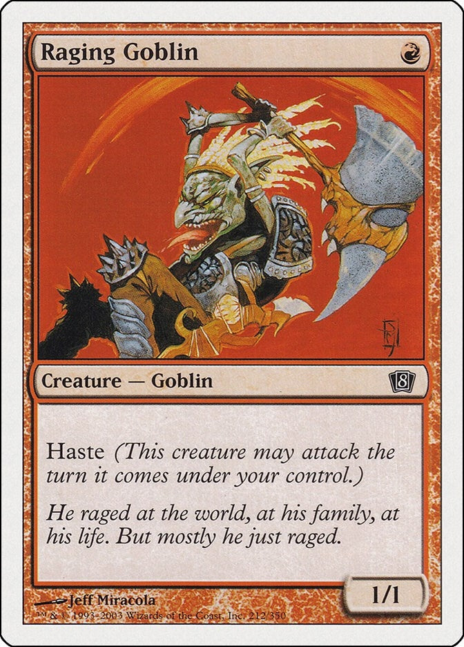 Raging Goblin (212) [8ED] - MTG Single