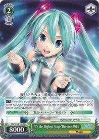 ’To the Highest Stage’Hatsune Miku (22102) [PD/S22] - Weiss Schwarz Single