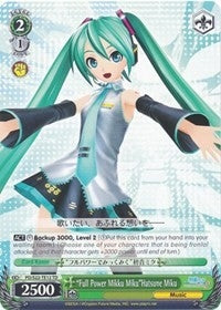 ’Full Power Mikku Miku’Hatsune Miku (TD) (2212) [PD/S22] - Weiss Schwarz Single