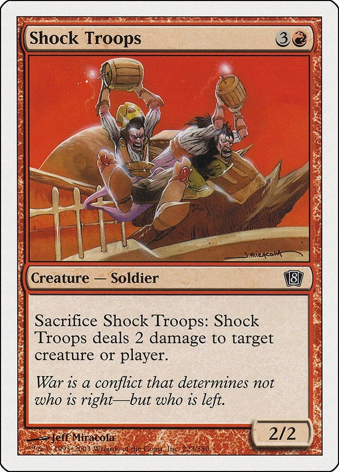Shock Troops (223) [8ED] - MTG Single