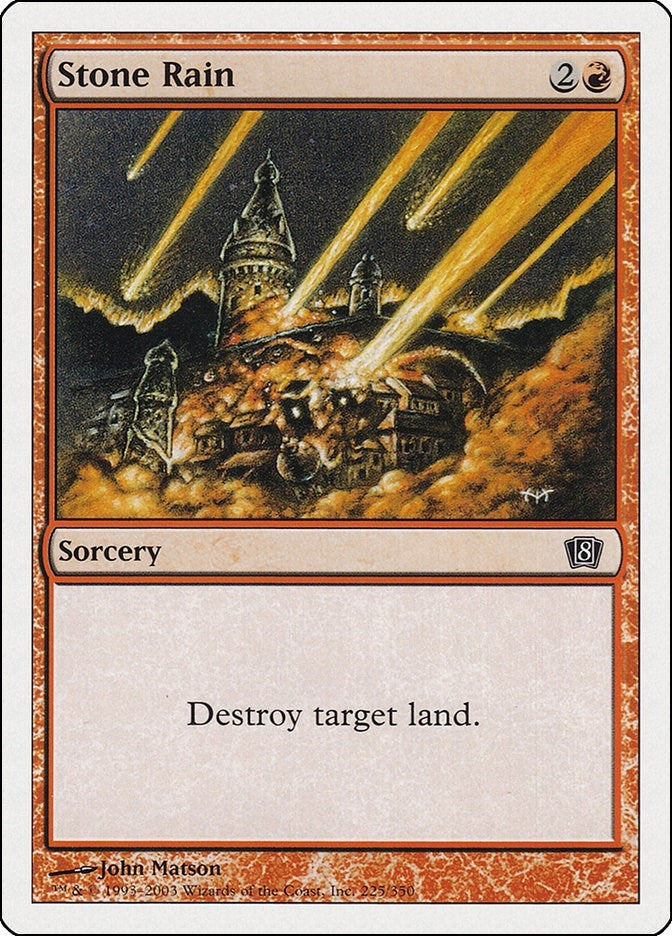 Stone Rain (225) [8ED] - MTG Single