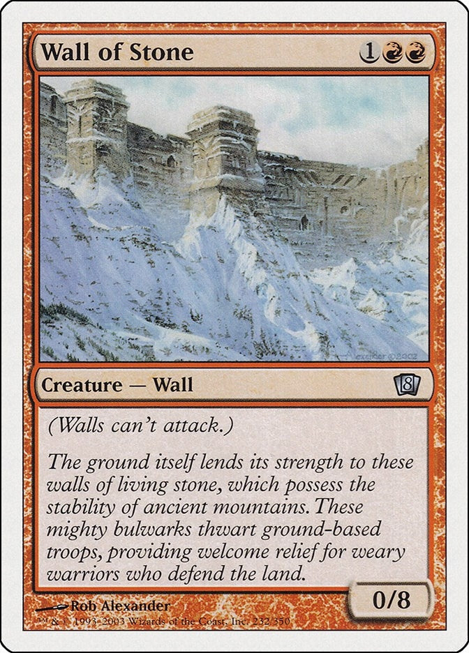 Wall of Stone (232) [8ED] - MTG Single
