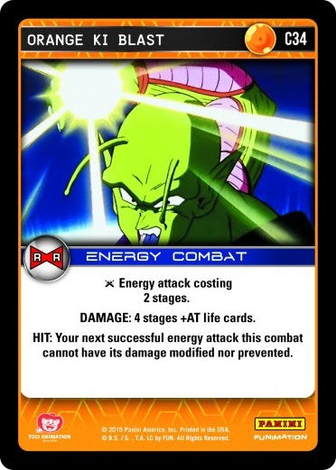 Orange Ki Blast (34) [EVO] - Dragon Ball Z TCG Single