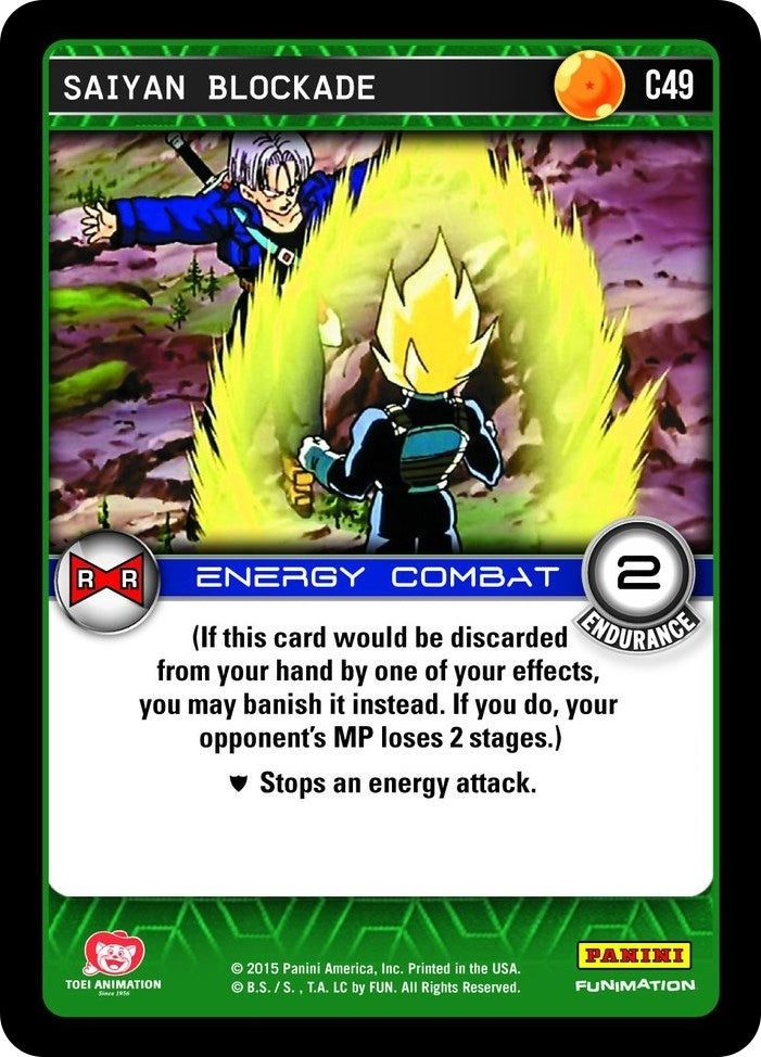 Saiyan Blockade (49) [EVO] - Dragon Ball Z TCG Single