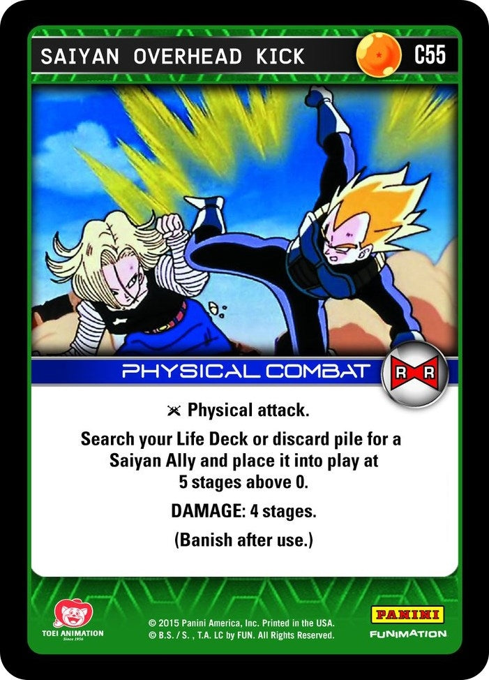 Saiyan Overhead Kick (55) [EVO] - Dragon Ball Z TCG Single