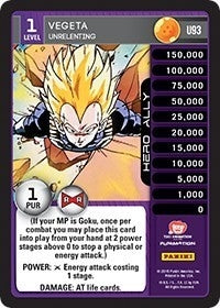 Vegeta - Unrelenting (93) [EVO] - Dragon Ball Z TCG Single