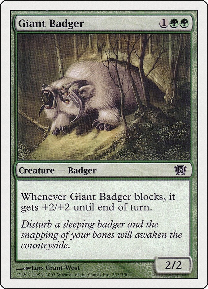 Giant Badger (253) [8ED] - MTG Single