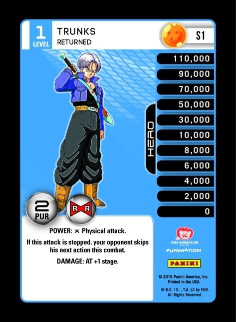 Trunks - Returned (Rainbow Parallel Foil) (1) [EVO] - Dragon Ball Z TCG Single