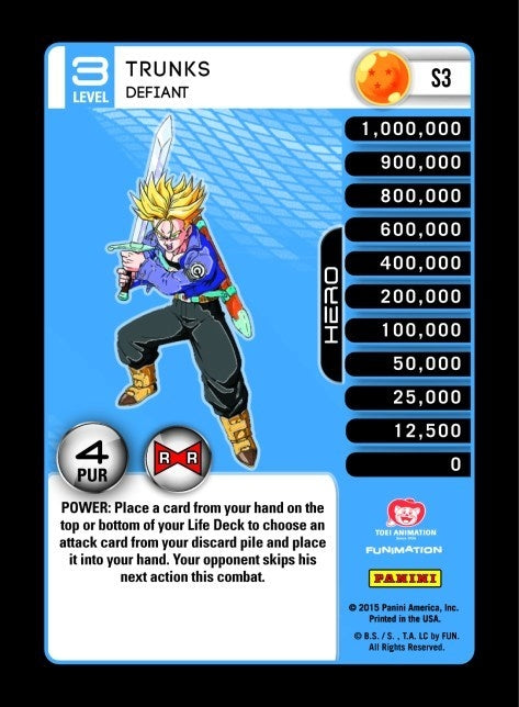 Trunks - Defiant (High Tech Foil) (3) [EVO] - Dragon Ball Z TCG Single