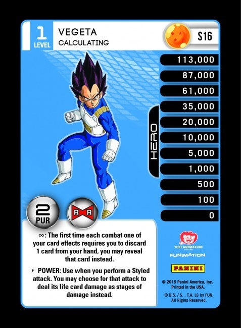 Vegeta - Calculating (Rainbow Parallel Foil) (16) [EVO] - Dragon Ball Z TCG Single