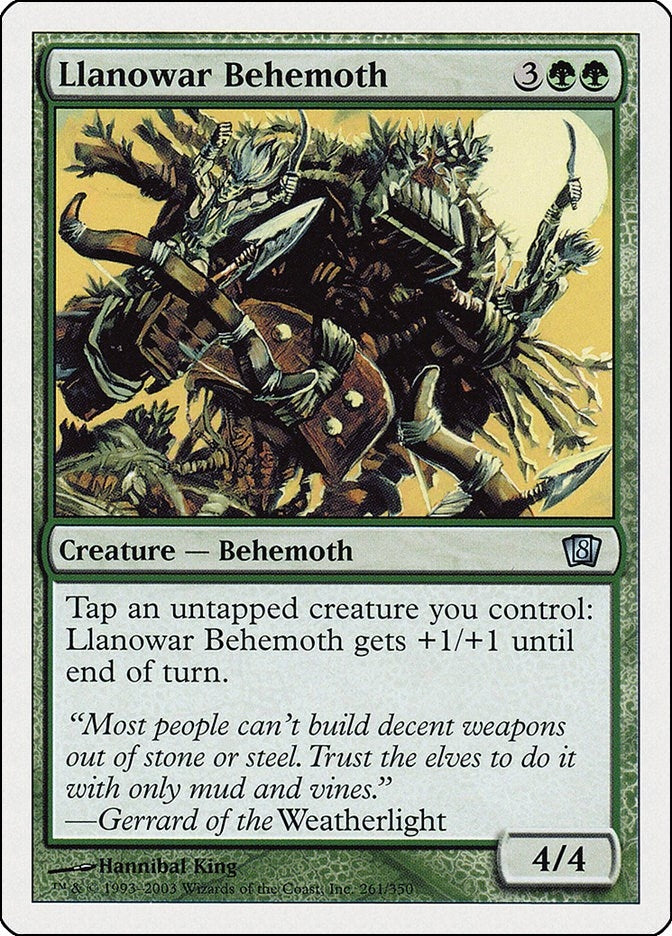 Llanowar Behemoth (261) [8ED] - MTG Single