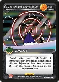 Black Barrier Destruction (16) [H&V] - Dragon Ball Z TCG Single