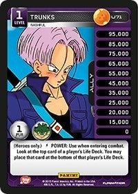 Trunks - Bashful (71) [H&V] - Dragon Ball Z TCG Single
