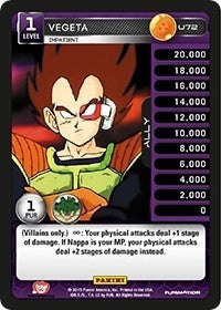 Vegeta - Impatient (72) [H&V] - Dragon Ball Z TCG Single