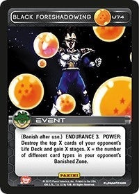 Black Foreshadowing (74) [H&V] - Dragon Ball Z TCG Single