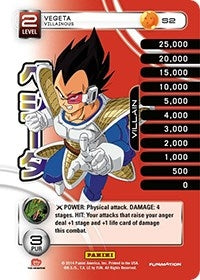 Vegeta - Villainous (Rainbow Parallel Foil) (2) [BASE] - Dragon Ball Z TCG Single