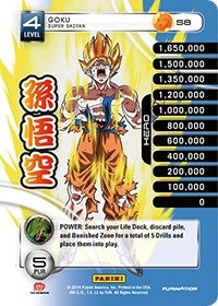Goku - Super Saiyan (Rainbow Parallel Foil) (8) [BASE] - Dragon Ball Z TCG Single
