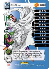Piccolo - Combat Stance (Rainbow Parallel Foil) (22) [BASE] - Dragon Ball Z TCG Single