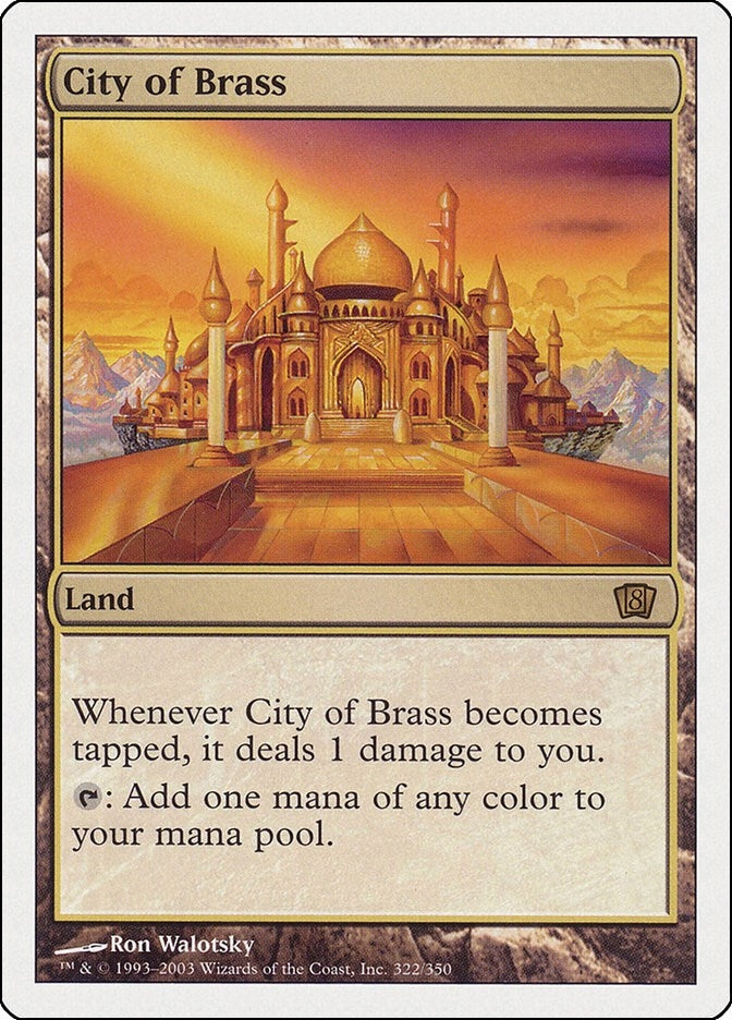 City of Brass (322) [8ED] - MTG Single