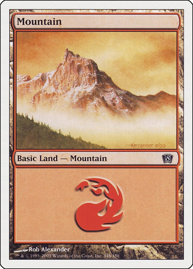 Mountain (346) (346) [8ED] - MTG Single