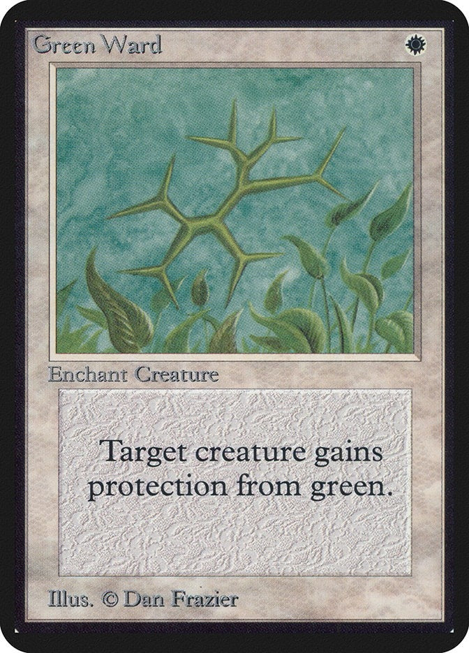 Green Ward [LEA] - MTG Single