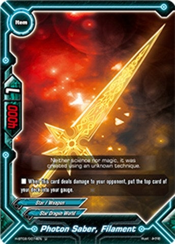 Photon Saber Filament (20074) [H-BT02] - Future Card BuddyFight Single