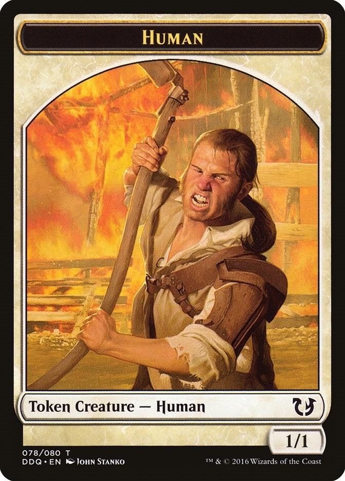 Human Token (0) [DDQ] - MTG Single