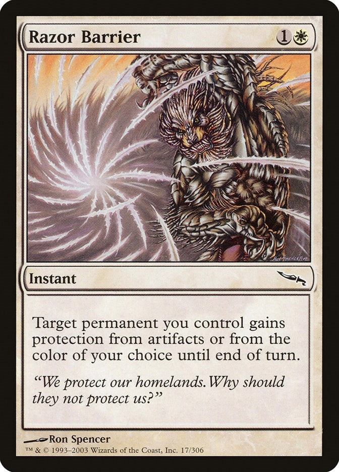 Razor Barrier (17) [MRD] - MTG Single