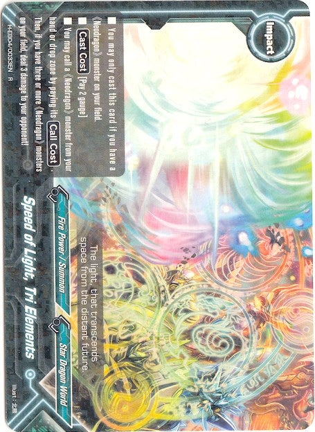 Speed of Light Tri Elements (40033) [H-EB04] - Future Card BuddyFight Single