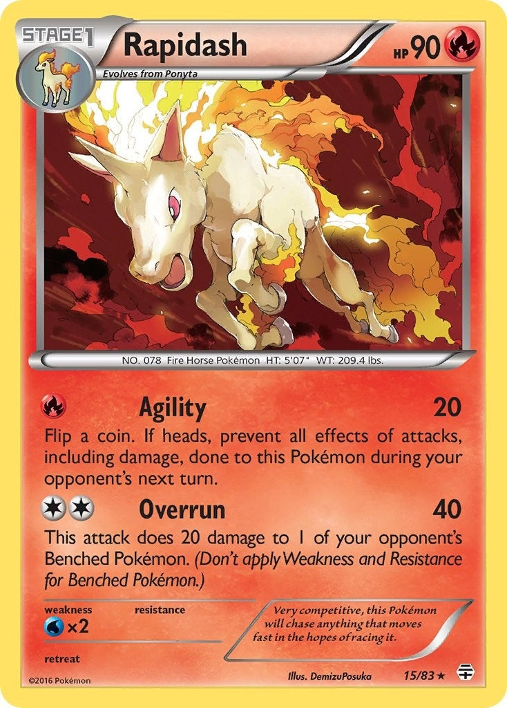Image for Rapidash (15/83) (Generations) - Pokemon