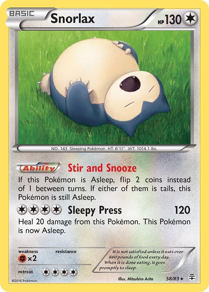 Image for Snorlax (58/83) (Generations) - Pokemon
