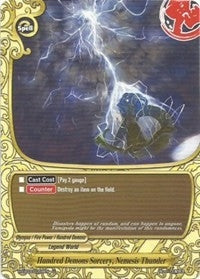 Hundred Demons Sorcery Nemesis Thunder (30054) [H-EB03] - Future Card BuddyFight Single