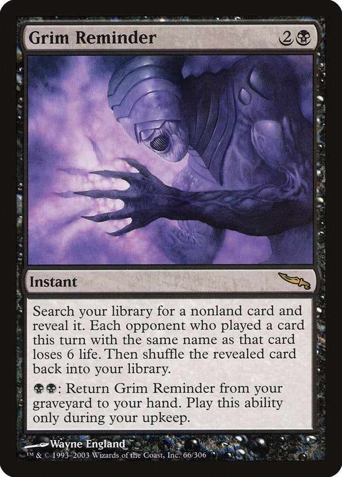 Grim Reminder (66) [MRD] - MTG Single