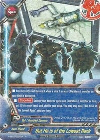 But He is of the Lowest Rank (20031) [H-EB02] - Future Card BuddyFight Single