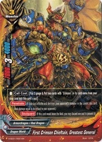 First Crimson Chieftain Greatest General (10001) [H-TD01] - Future Card BuddyFight Single