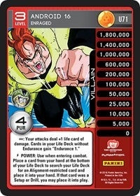 Android 16 - Enraged (71) [PER] - Dragon Ball Z TCG Single