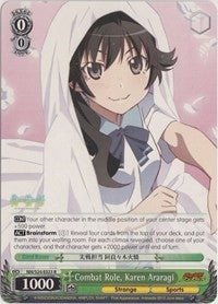 Combat Role Karen Araragi (24023) [NM/S24] - Weiss Schwarz Single