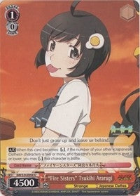’Fire Sisters’ Tsukihi Araragi (24056) [NM/S24] - Weiss Schwarz Single