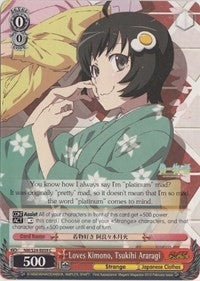 Loves Kimono Tsukihi Araragi (24059) [NM/S24] - Weiss Schwarz Single