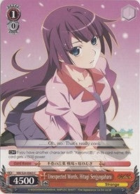 Unexpected Words Hitagi Senjyogahara (24063) [NM/S24] - Weiss Schwarz Single
