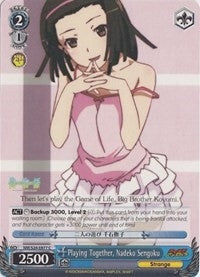 Playing Together Nadeko Sengoku (24077) [NM/S24] - Weiss Schwarz Single