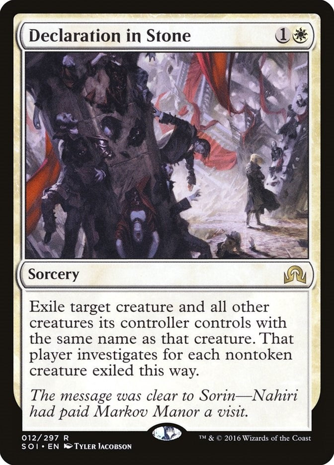 Declaration in Stone (12) [SOI] - MTG Single