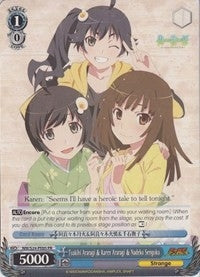 Tsukihi Araragi & Karen Araragi & Nadeko Sengoku (2405) [NM/S24] - Weiss Schwarz Single