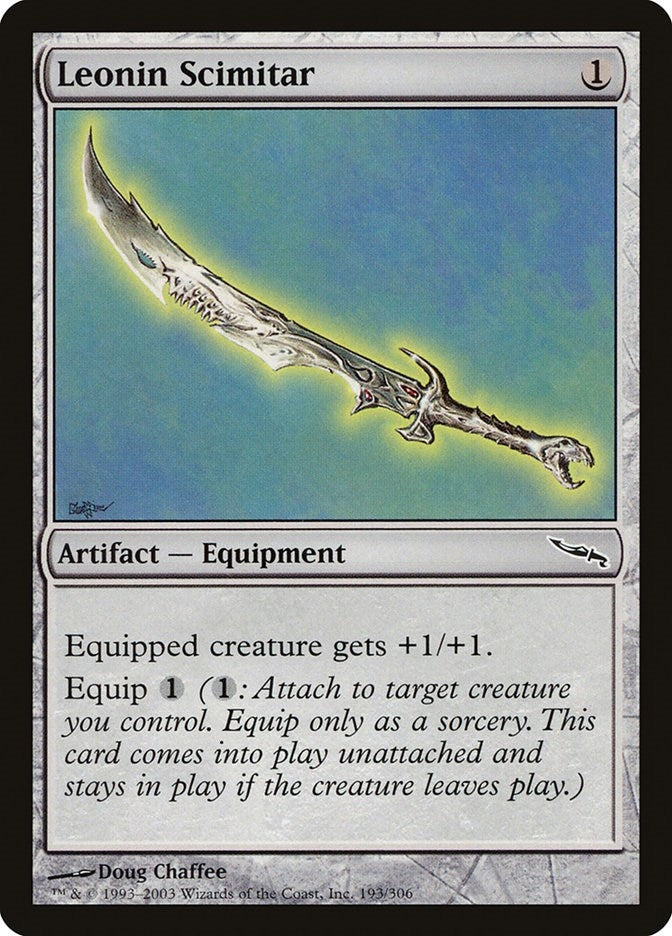 Leonin Scimitar (193) [MRD] - MTG Single