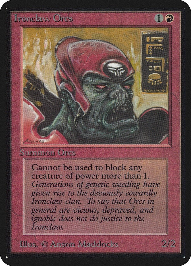 Ironclaw Orcs [LEA] - MTG Single