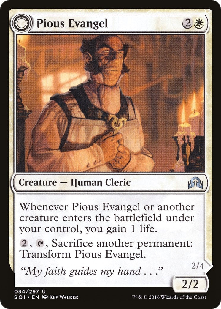 Pious Evangel (34) [SOI] - MTG Single