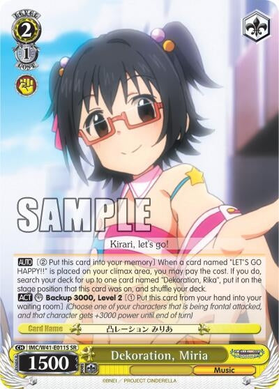 Dekoration Miria (SR) (41011) [IMC/W41] - Weiss Schwarz Single