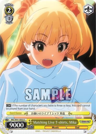Matching Live T-shirts Mika (41032) [IMC/W41] - Weiss Schwarz Single