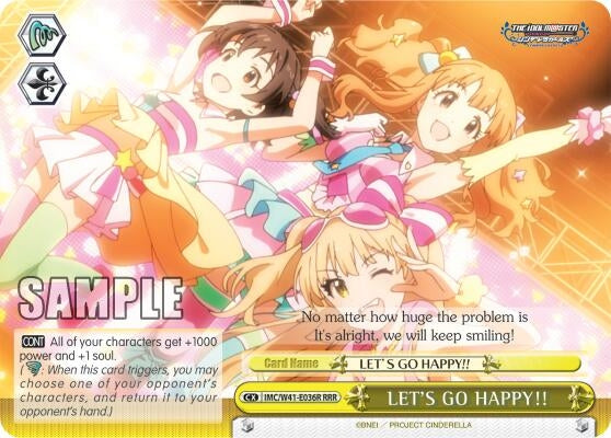 LET’S GO HAPPY!! (RRR) (41036) [IMC/W41] - Weiss Schwarz Single