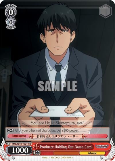 Producer Holding Out Name Card (4121) [IMC/W41] - Weiss Schwarz Single